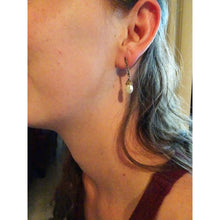 Antique Earrings Natural Pearls Diamonds 14k Gold GIA Certificate (6663)