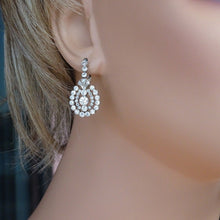 Antique Edwardian Earrings Platinum Diamonds Gold w Appraisal (6685)