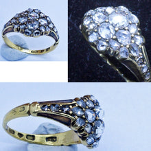 Antique Early Victorian Ring 18k Gold Diamonds London 1845 w Appraisal (6696)