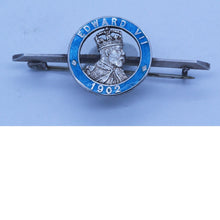 Charles Horner Antique Edward VII Coronation Brooch Silver Enamel 1902 (6732)