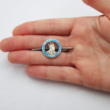 Charles Horner Antique Edward VII Coronation Brooch Silver Enamel 1902 (6732)