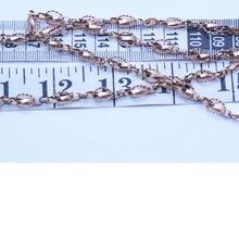 Antique Long Chain Necklace Sautoir 14k Red Gold Versatile (6766)