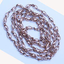 Antique Long Chain Necklace Sautoir 14k Red Gold Versatile (6766)