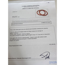 Antique Pair Bangles Gold Pearls Rubies  Maharaja Appraisal  India (4910)