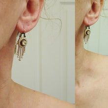 Antique Victorian Earrings Diamonds Pearls Enamel 18k Gold w Appraisal (6756)