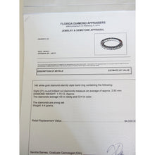 Eternity Ring Diamonds Wedding Band Engagement Ring  1.75 Ct w Appraisal (4241)