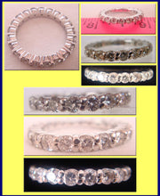 Eternity Ring Diamonds Wedding Band Engagement Ring  1.75 Ct w Appraisal (4241)