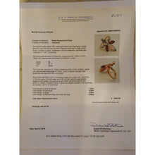 Art Nouveau Ring Platinum 18k Gold Opal Rubies Diamonds French w Appraisal (6725