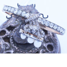 Antique Victorian Bangle Gold Diamonds Natural Pearls w Certificate (6786)