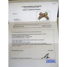 Antique Georgian Sevigne Brooch Pendant 18k Gold Diamond Ruby w Appraisal (6116)