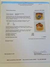 Antique Victorian Snake Ring Sapphire Diamonds 18k Gold w Appraisal (6411)