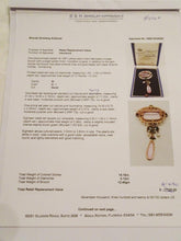 Wolfers Victorian Brooch Gold Pearl Pink Topaz Emerald Diamond Appraisal (6567)