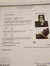 Antique Nouveau Ring Platinum 18k Gold Diamonds Pearl French w Appraisal (6579)