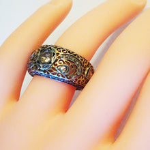Vintage Ring Gold Silver Diamonds Openwork Unisex Man Woman India c1960s (6821)
