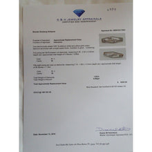 Antique Art Deco Brooch Platinum Gold Diamonds w Appraisal (6839)