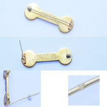 Victorian Egyptian Revival Micromosaic Brooch 18k Gold Pharaoh Unisex (6840)