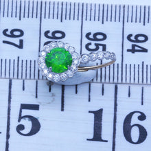 Vintage Earrings 2.62ct Demantoid Garnet Diamonds Platinum Gold Appraisal (6774)
