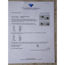 Vintage Earrings 2.62ct Demantoid Garnet Diamonds Platinum Gold Appraisal (6774)