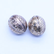 Antique Victorian Carriage Covers Coach Covers for Earrings 14k Gold  (6856)