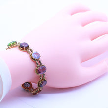 Antique Victorian Edwardian Bracelet 18k Gold Sapphires and Spinels (6857)