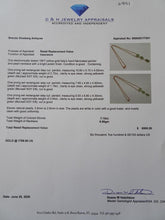 Antique Edwardian Pendant Necklace 18k Gold Peridot Pearls w Appraisal (6891)