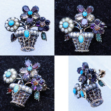 Georgian Regency Giardinetto Brooch Gold Silver Pearls Turquoise and Gems (6903)