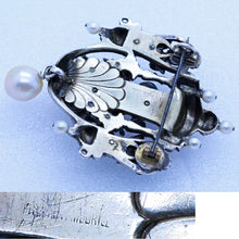 Froment-Meurice Brooch Renaissance Revival Silver Gold Pearl Enamel Unisex (6892)