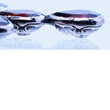 Antique Georgian Cross Pendant Silver Diamonds Garnets Reversible Unisex (6908)