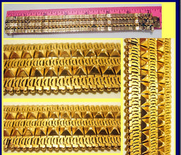 Bracelet Antique Bangle  French Victorian Wide Flat 18k Gold (4713)