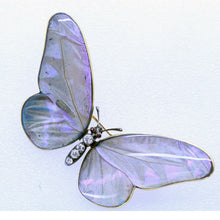 Antique Victorian Brooch Butterfly 15ct Gold Diamonds Rubies Lepidoptera (6920)