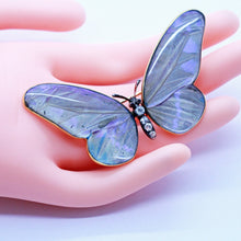 Antique Victorian Brooch Butterfly 15ct Gold Diamonds Rubies Lepidoptera (6920)