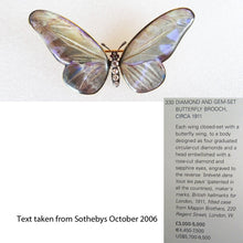 Antique Victorian Brooch Butterfly 15ct Gold Diamonds Rubies Lepidoptera (6920)