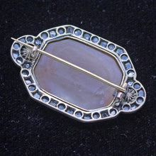 Antique Georgian Cameo Brooch Diamonds Gold Pearls Bacchic Dance Music (5648)