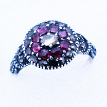 Antique Georgian Ring Diamonds Rubies Gold Silver Target Unisex English (6932)