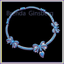 Antique Victorian Necklace Locket 14k Gold Turquoise Heart Bows England (6937)