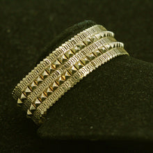 Bracelet Antique Bangle  French Victorian Wide Flat 18k Gold (4713)