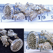 Antique Georgian Brooch Pendant Gold Diamonds Floral En Tremblant (6936)