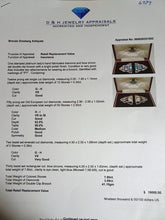 Art Deco Pair Dress Clips Brooch Convertible Plat 18k Gold Diamonds Zircons(6939)