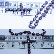 Georgian Necklace Pendant Detachable Cross Crucifix 15k Gold Garnet (6580)