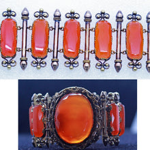 Antique Georgian Bracelet Bangle 18k Gold Carnelian French Charles X (6950)