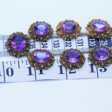 Antique Georgian Necklace Gold Amethyst Cannetille Filigree Granulation (6949)