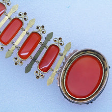 Antique Georgian Bracelet Bangle 18k Gold Carnelian French Charles X (6950)