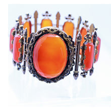 Antique Georgian Bracelet Bangle 18k Gold Carnelian French Charles X (6950)