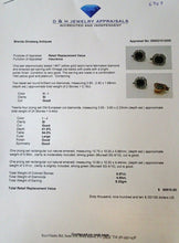 Antique Earrings Earclips Gold Platinum Emeralds Diamonds w Appraisal (6947)