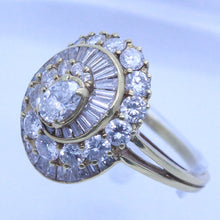 Vintage Art Deco Ring 18k Gold Diamonds Baguette and Round Cut w Appraisal (6964