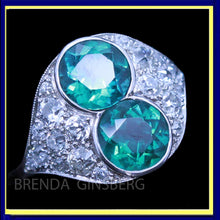 Antique Edwardian Ring Platinum Diamonds Rare Natural Zircon w Appraisal (6961)