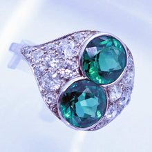 Antique Edwardian Ring Platinum Diamonds Rare Natural Zircon w Appraisal (6961)