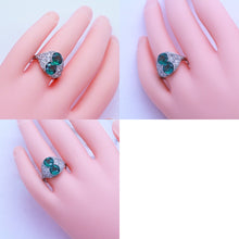 Antique Edwardian Ring Platinum Diamonds Rare Natural Zircon w Appraisal (6961)