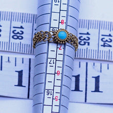 Antique Georgian Ring 18k Gold Turquoise Romantic Rare Form Granules Flower(6982)