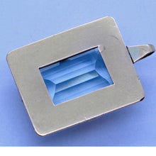 Antique Art Deco Retro Pendant 18k Gold 26.93ct Aquamarine w Appraisal (6994)